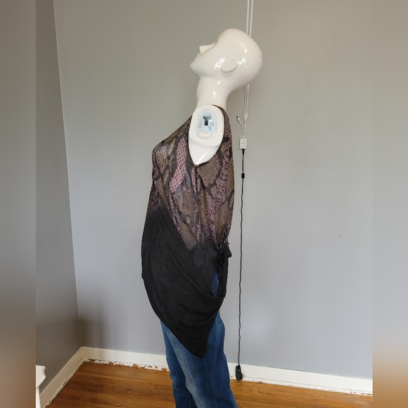 Bolongaro Trevor Draped Snake Sleeveless Top, BNWT, size M - Picture 7 of 10